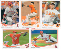 2013 Topps Opening Day Baseball Series Complete 220 Card Set With Stars and Rookies
