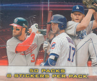 2016 Topps MLB Baseball Sticker Collection Factory Sealed 50 Pack Box
