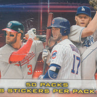 2016 Topps MLB Baseball Sticker Collection Factory Sealed 50 Pack Box