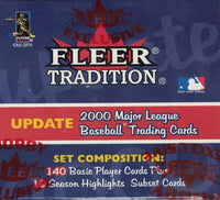 2000 Fleer Baseball Factory Sealed Update Series Set with Season Highlights
