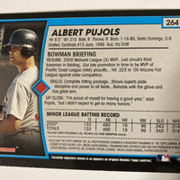 2001 Bowman Baseball 440 Card Hand Collated Set with Albert Pujols Rookie Card #264