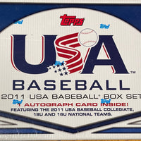 2011 Topps USA Baseball Factory Sealed Set with National Teams and 1 Autographed Card
