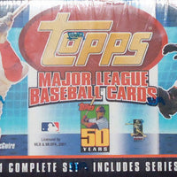 2001 Topps MLB Factory Sealed HOBBY Version Complete Set with 5 Bonus Archives Rookie Reprints (Blue Box)