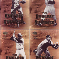 2001 Upper Deck Hall of Famers Endless Summer Insert Set with Mickey Mantle and Joe DiMaggio Plus