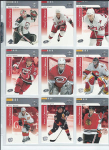 2002 / 2003 Upper Deck Piece of History Hockey Complete Mint Set