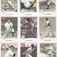2002 Fleer Greats of the Game Baseball 100 Card Set LOADED with Hall of Famers