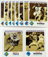 2002 Topps Heritage Classic Renditions Mint Insert Set with Peyton Manning Plus
