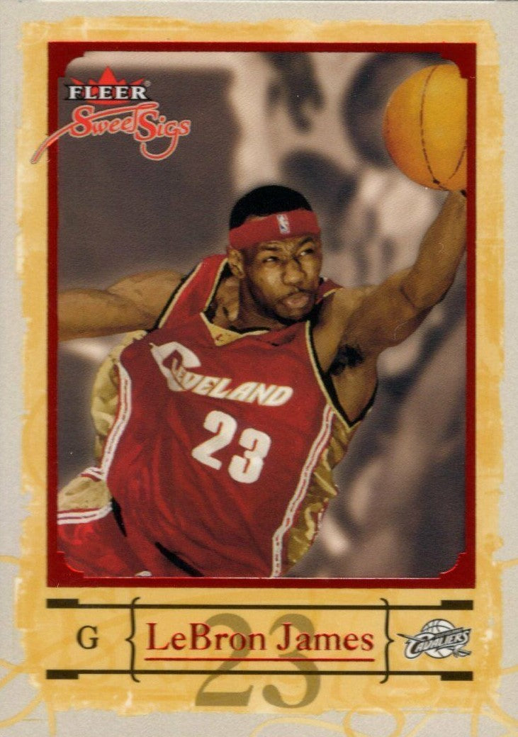 2004 2005 Fleer Sweet Sigs Basketball Series Complete Mint Set with Lebron James 2nd Year Card PLUS