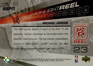 2005 2006 Upper Deck ESPN Highlight Reel Insert Set with Michael Jordan, Kobe Bryant and Lebron James Plus
