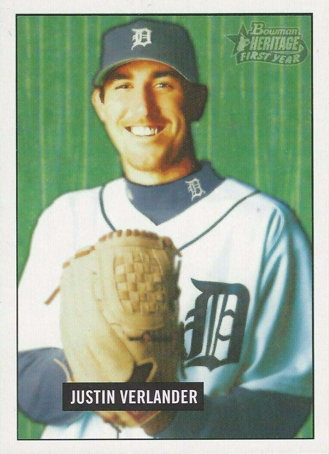 Justin Verlander 2005 Bowman Rookie Card