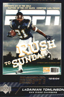 2005 Upper Deck ESPN Magazine Covers Insert Set with Tom Brady and Brett Favre plus
