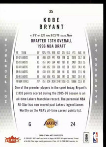 Kobe Bryant 2006 2007 Fleer Hot Prospects Basketball Series Mint #25