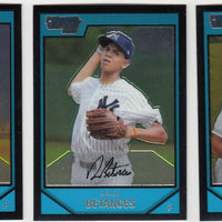 2007 Bowman Baseball Prospects CHROME Version Complete 110 Card Insert Set