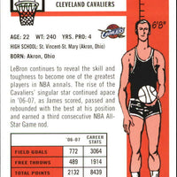 LeBron James 2007 / 2008 1957-58 Variations 50th Anniversary Basketball Series Mint Card #23