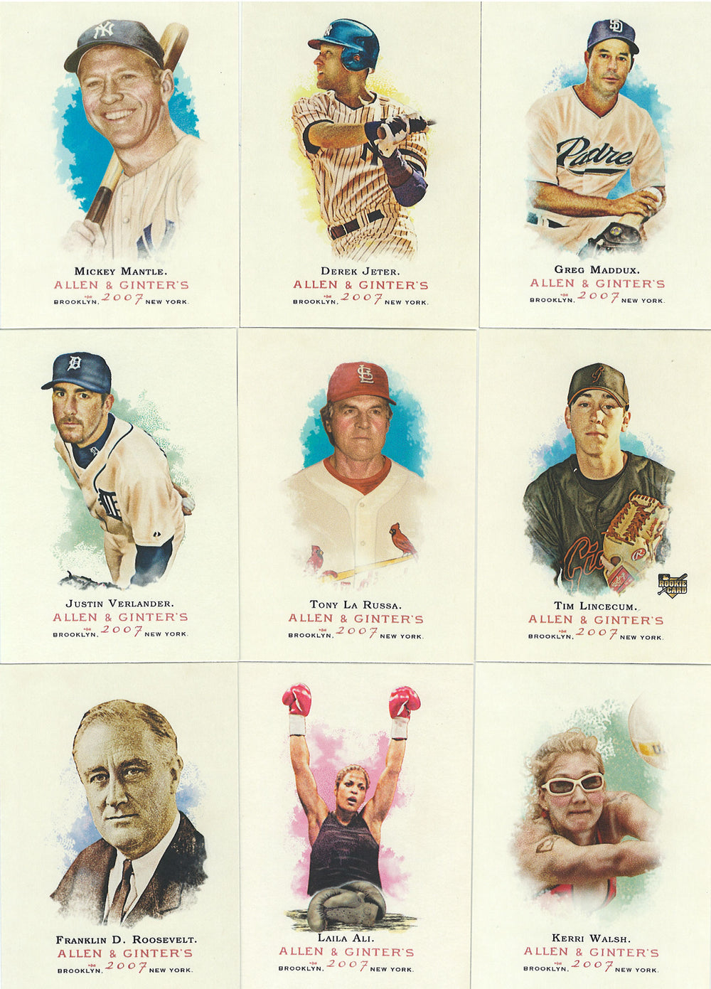 2007 Topps Allen and Ginter Series Complete Mint Set with Shortprints (Baseball + Historical Figures!)