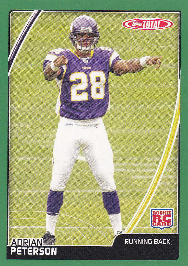 2007 Topps TOTAL Football Series Set with Adrian Peterson and Calvin J