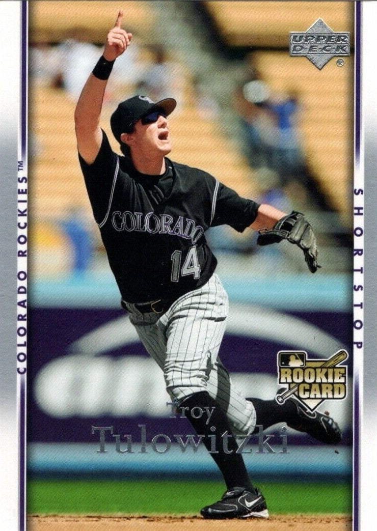 Lot Detail - 2007 Troy Tulowitzki Rookie Colorado Rockies Game