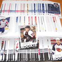 2008 2009 Upper Deck Victory Hockey Series Complete Mint 250 Card Set with Rookies