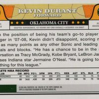 Kevin Durant 2008 2009 Topps Basketball Series Mint 2nd Year Card #156