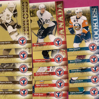 2009 2010 Upper Deck National Hockey Card Day Insert Set with Wayne Gretzky, Sidney Crosby and John Tavares Rookie Plus