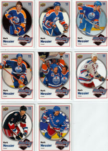 2009 2010 Upper Deck Mark Messier Hockey Heroes Insert Set