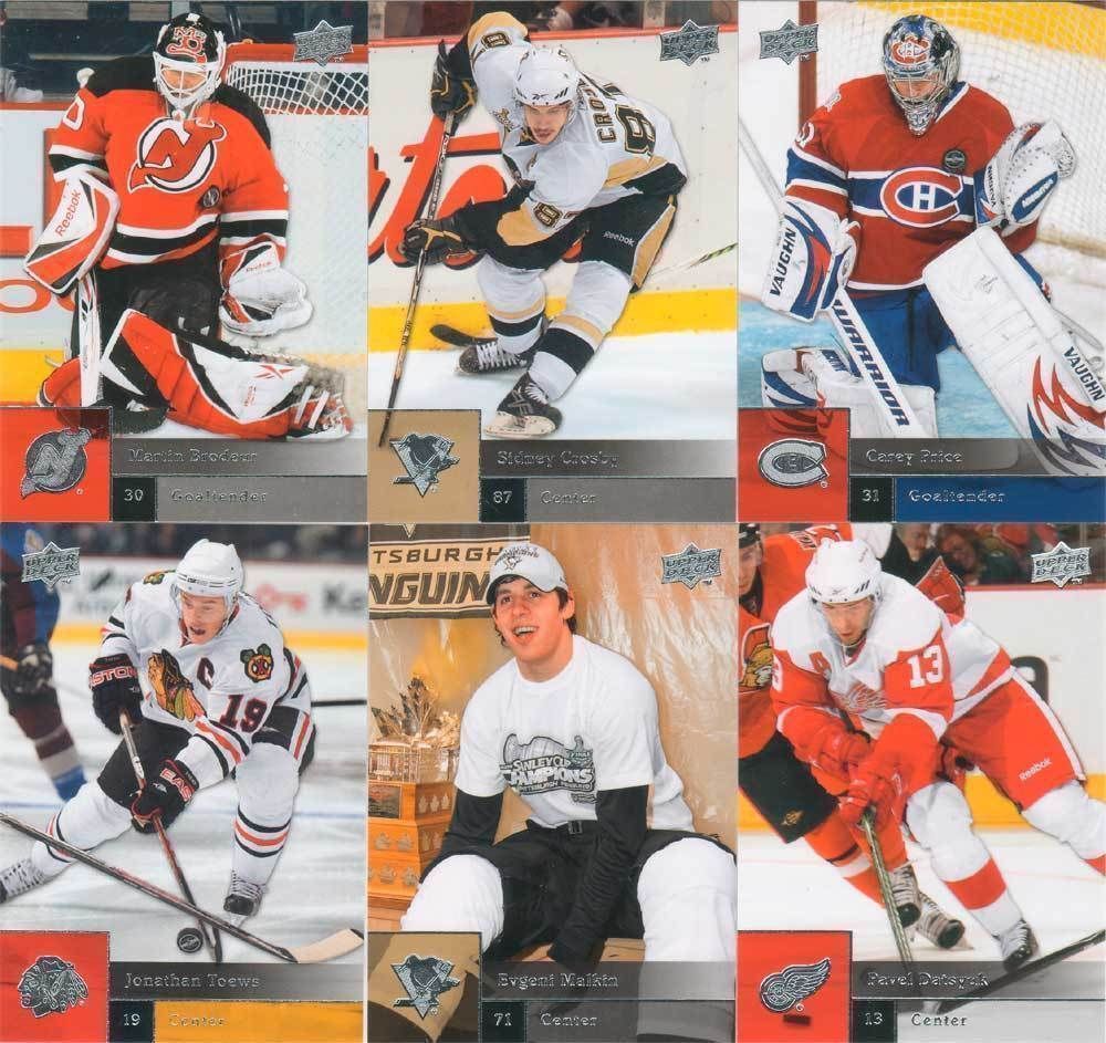 2009 2010 Upper Deck Hockey Series #1 Complete Mint 200 Card Set with Sidney Crosby Plus