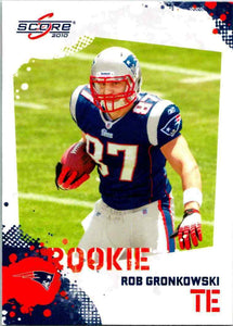 Rob Gronkowski 2010 Score NFL Football Mint ROOKIE Card #383