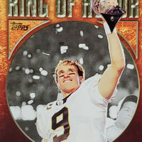 Drew Brees 2010 Topps Ring of Honor Super Bowl XLIV MVP  Insert Card #RH44-DB