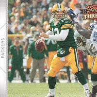 2010 Panini Threads Football Series 150 Card Basic Set with Brett Favre, Peyton Manning, Tom Brady and Aaron Rodgers Plus