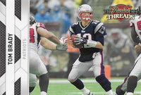 2010 Panini Threads Football Series 150 Card Basic Set with Brett Favre, Peyton Manning, Tom Brady and Aaron Rodgers Plus

