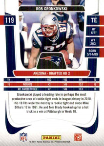 Rob Gronkowski 2011 Panini Prestige NFL Football Mint Card #119