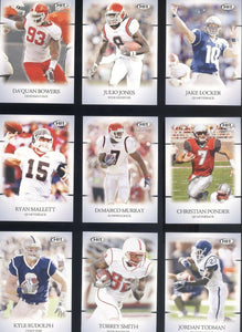 2011 Sage Hit NFL Draft Football Series Complete Mint 100 Card Set with Rookie Cards including J.J. Watt, Cam Newton, Von Miller and More