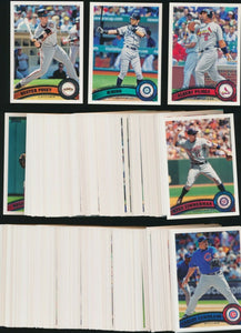 2011 Topps Baseball Series #2 Complete Mint Set Cards #331 to #660
