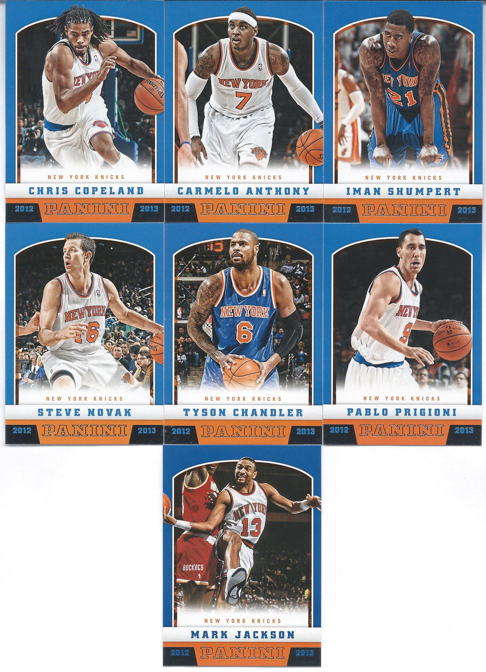 Jersey Set New York Knicks 7# Carmelo Anthony Basketball Jersey