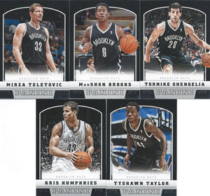 Brooklyn (NJ) Nets 2012 2013 Panini Team Set with Deron Williams, Brook Lopez+