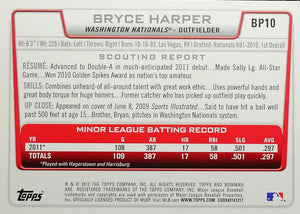 2012 Bowman Baseball Complete 440 Card Set with Regular and Chrome Prospects including 1st Year Cards of Bryce Harper, Gerrit Cole and Xander Bogaerts  Plus
