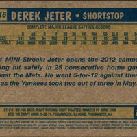 2012 Topps Mini 1987 Retro Series #1 50 Card Set with Derek Jeter, Ichiro and Mariano Rivera plus