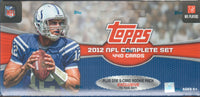 2012 Topps Football factory sealed RETAIL version Complete Mint Set Including Andrew Luck, Russell Wilson and Nick Foles Rookie Cards, PLUS 5 Exclusive Rookie Variation Cards!
