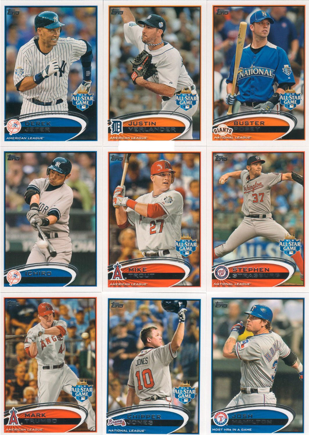 2012 Topps Traded Baseball Updates and Highlights Series Set with