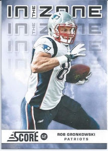 2012 Score In The Zone Complete Mint Insert Set with Newton, Peterson, Gronkowski+