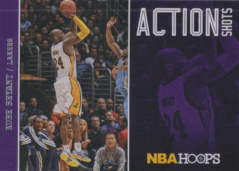 Kobe Bryant 2013 2014 Hoops Action Shots Basketball Series Mint Insert Card #12