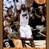 LeBron James 2013 2014 Hoops Basketball Series Mint GOLD VERSION Card #62