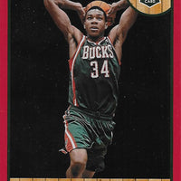 Giannis Antetokounmpo 2013 2014 Hoops RARE RED BORDER Mint ROOKIE Card #275
