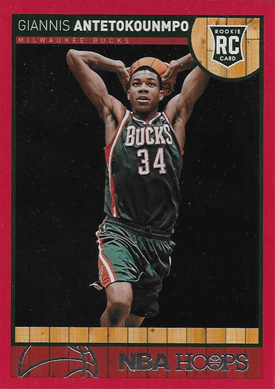 Giannis Antetokounmpo 2013 2014 Hoops RARE RED BORDER Mint ROOKIE Card | The Strictly Mint Card Co. Inc. Giannis Antetokounmpo 2013 2014 Hoops RARE RED BORDER Mint ROOKIE Card | The Strictly Mint Card Co. Inc.