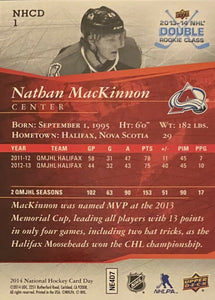 2013 2014 Upper Deck National Hockey Card Day Canadian version Set with Nathan MacKinnon Rookie and Wayne Gretzky Plus