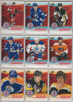 2013 2014 Upper Deck National Hockey Card Day Canadian version Set with Nathan MacKinnon Rookie and Wayne Gretzky Plus
