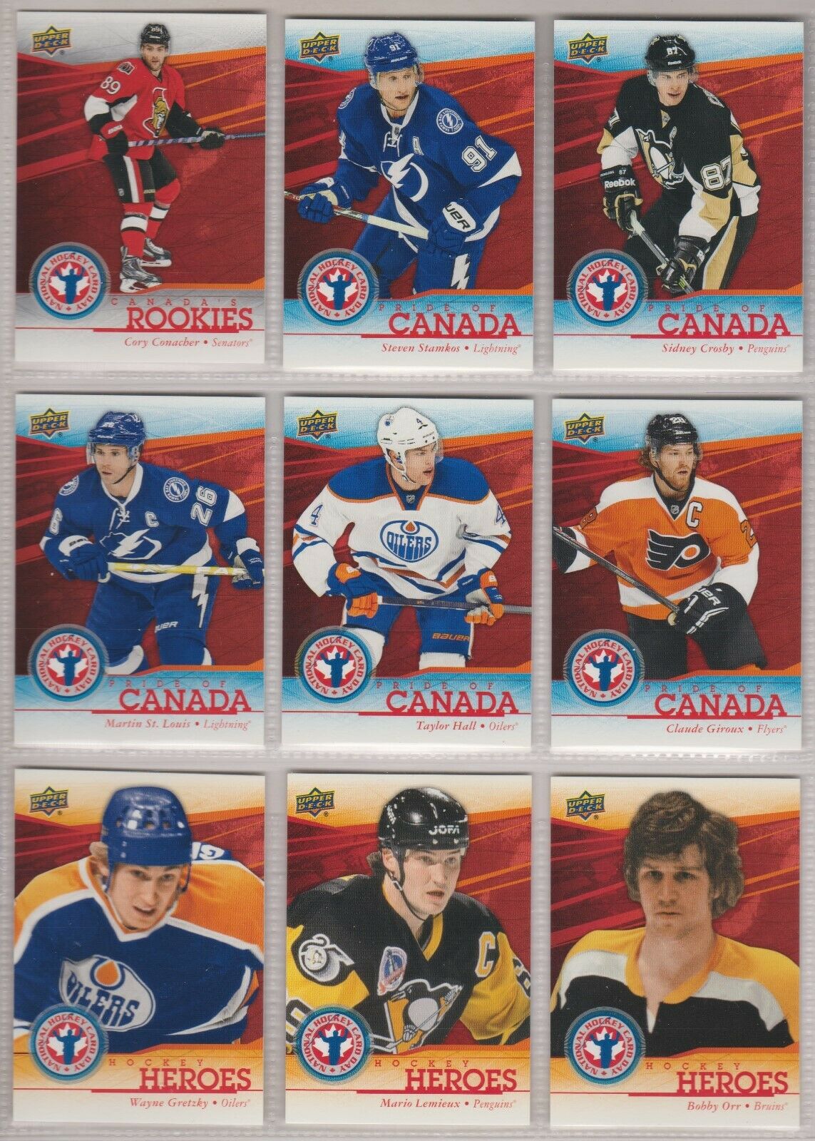 2013 2014 Upper Deck National Hockey Card Day Canadian version Set wit