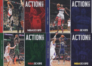 2013  2014 Hoops NBA Action Shots Insert Set with Kobe Bryant and Lebron James PLUS