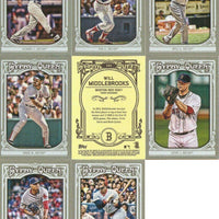 Boston Red Sox 2013 Topps Gypsy Queen 12 Card Team Set Featuring David Ortiz and Wade Boggs Plus