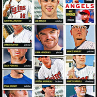 Minnesota Twins 2013 Topps HERITAGE Series Complete Basic 13 Card Team Set with Joe Mauer, Justin Morneau+